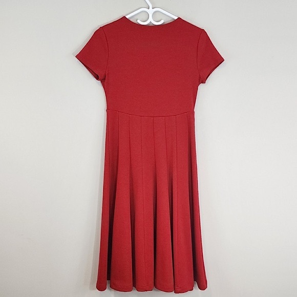 Anthropologie MAEVE Cherry Red Knit Dress XS - Picture 7 of 9
